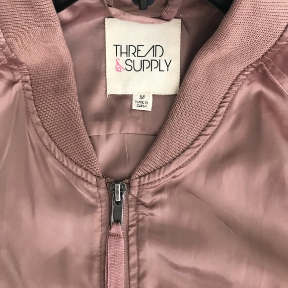 Blush/Muave light-weight bomber - Picture 3 of 5